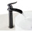 Single Handle Bathroom Sink Faucet, Black, High Spout 1