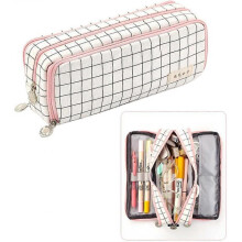 Pencil Case Large Capacity Pencil Case Makeup Bag Canvas Stationery Bag Holder Cosmetic bag for College Office Supplies