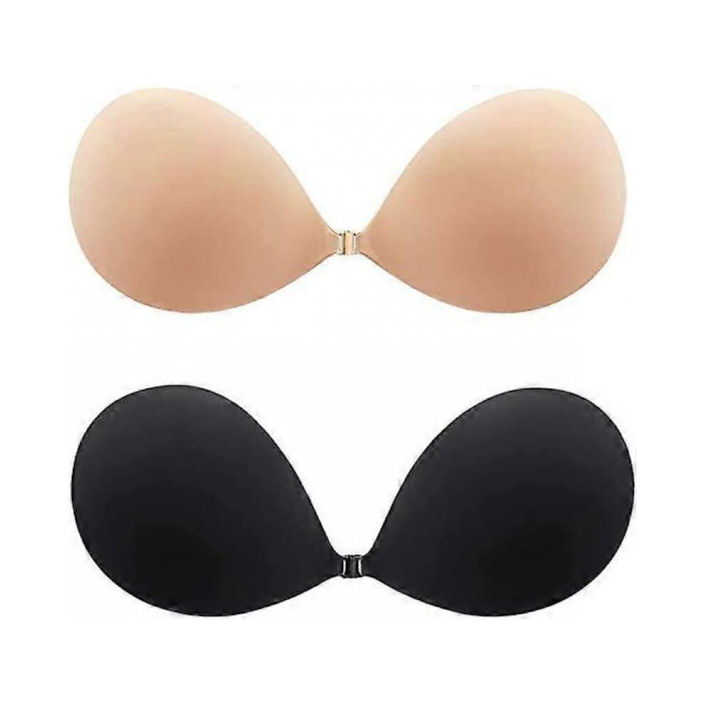 Soutien-gorge adhésif Invisible Collant sans bretelles Push up Backless Réutilisable Silicone Covering Nipple Bras