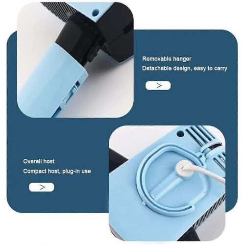 Electric Clothes Dryer Multifunction Portable Clothes Dry Rack for Clothes, Electric Drying Rack, Adjustable Knobs Drying Rack (Color : Blue) 2