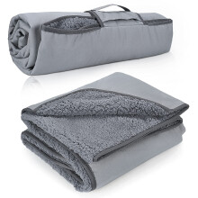 Tirrinia Waterdichte Outdoor Deken met Sherpa Voering Winddicht Drievoudige Lagen Warm Comfortabel Opvouwbaar Voor Kamperen Stadion Sport Picknick Gra