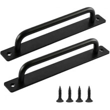 Sliding Door Handle, 2 Pieces  Door Handle, Door Handle in Black, for Kitchen, Furniture, Cabinets, Cupboards, Doors