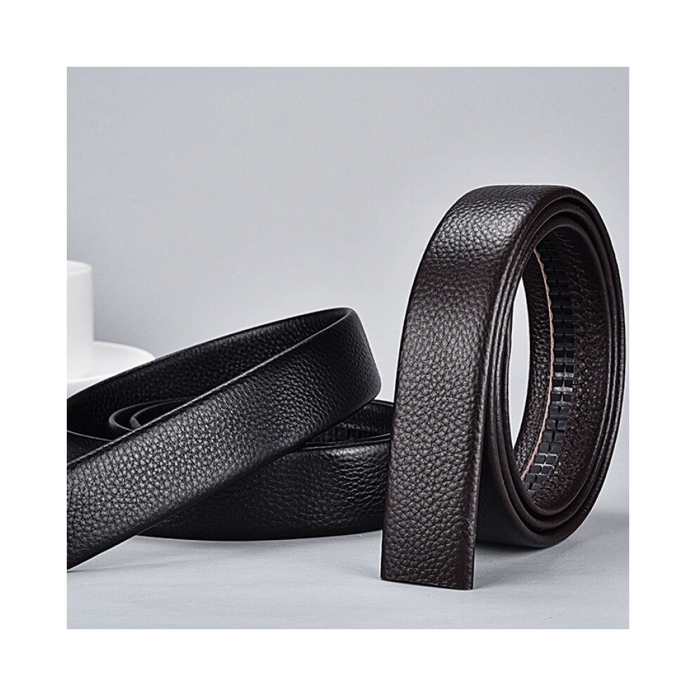 (Body Upgraded)Ceinture femme ovale tendance sans trou noir et café idéale pour des tenues hiver élégantes