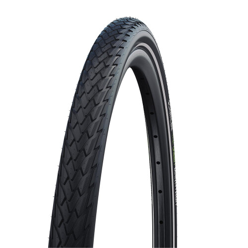 Schwalbe Green Marathon Ελαστικό - 700 x 23, Clincher, Μαύρο/Ανακλαστικό, Performance Line