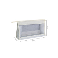 (Beige) Sac de rangement pour cosmétiques, sac à main de voyage, portable, pratique, trousse de toilette
