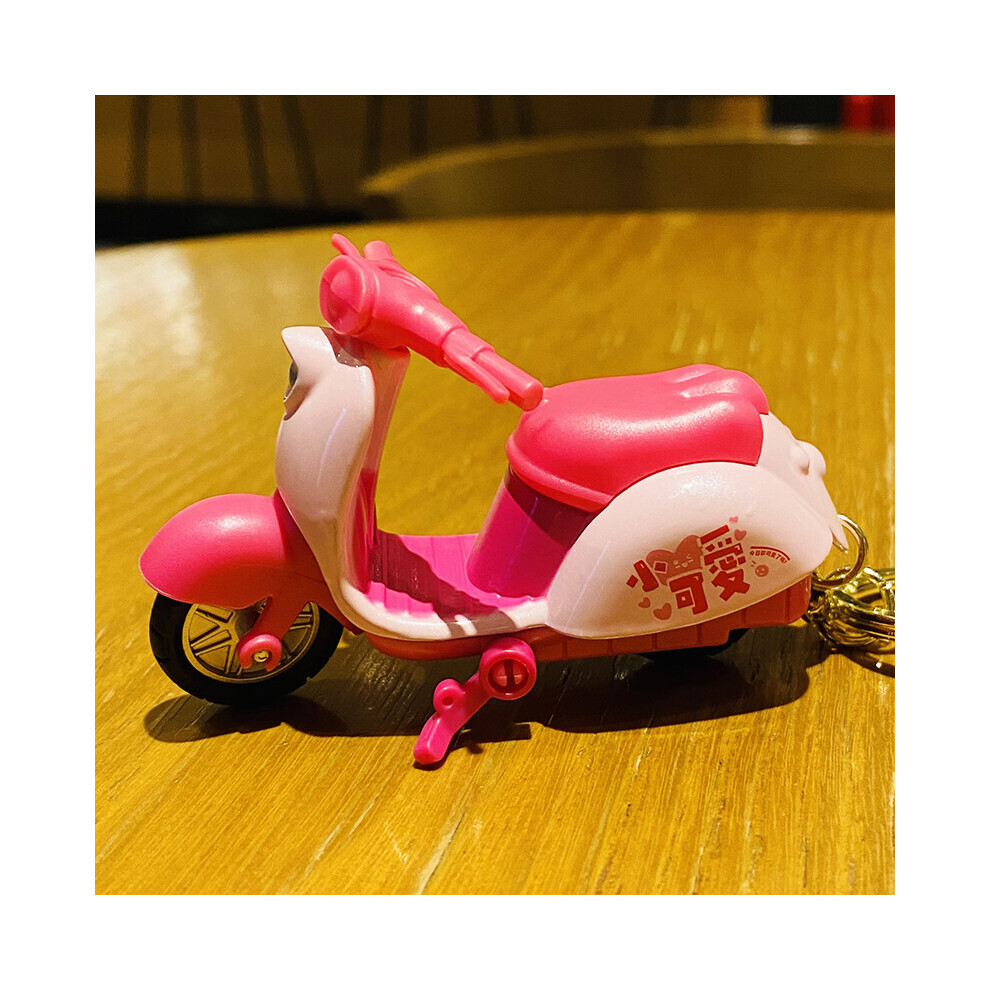 (StyleC) Porte-clés mini-trottinette électrique en alliage rose adorable pour enfants et adultes