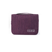 (Violet) Sac à crochets de rangement de voyage grande capacité à suspendre, trousse de toilette de maquillage