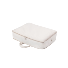 (Blanc, L) Sac de rangement de voyage en nylon, cube multi-usages, grand format, pour vĂŞtements et sous-vĂŞtements