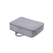 (Gris, M) Sac de rangement de voyage en nylon, cube multi-usages, grand format, pour vêtements et sous-vêtements