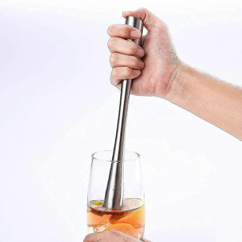 Stainless Steel Longer Cocktail Muddler Professionally Made Bartender Blender Bar Tools 2
