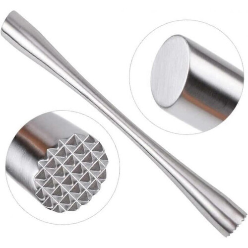 Stainless Steel Longer Cocktail Muddler Professionally Made Bartender Blender Bar Tools 1