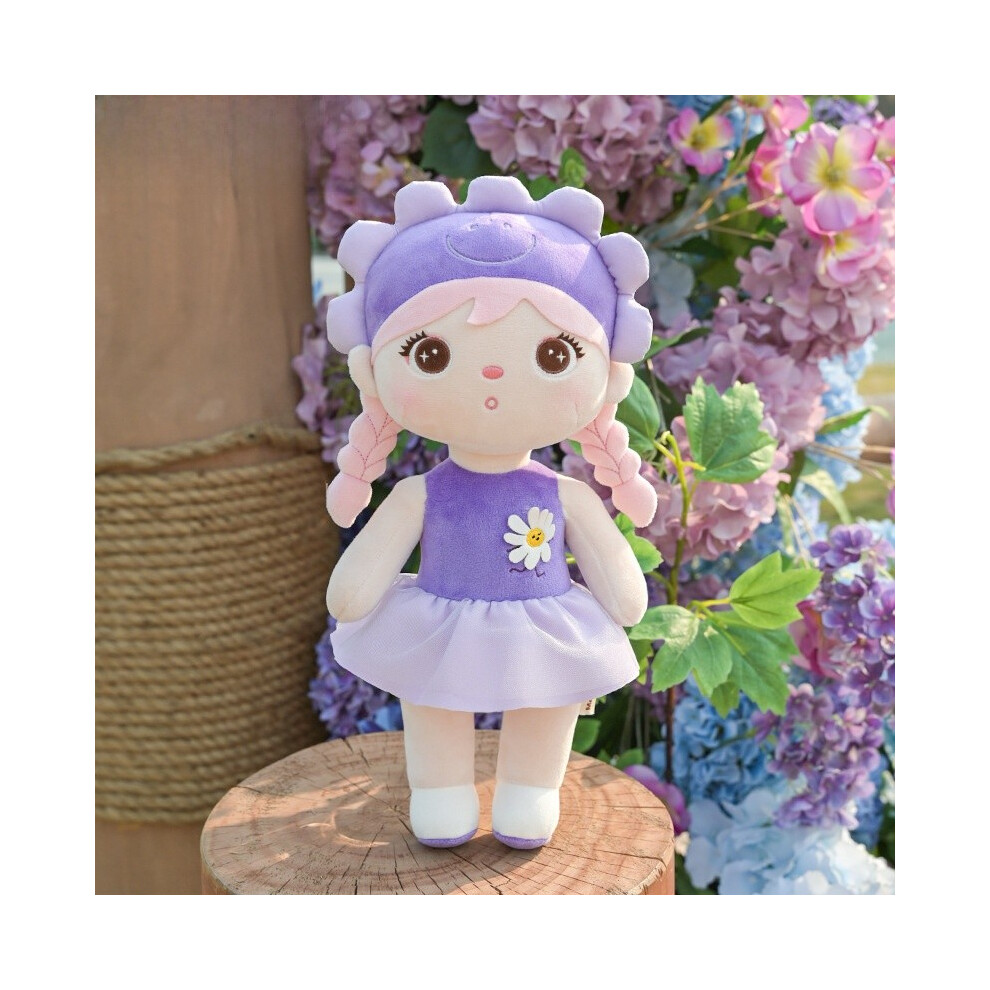 (Purple) Series Flower Girl Plush Toy Doll With Pp Cotton Doll For Kids Decoration Gift-image-OPC-PH26X9T-NEW