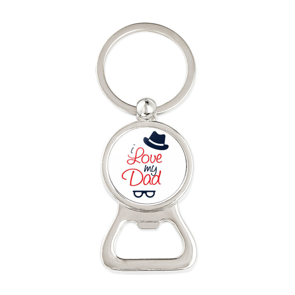 (24407704) Porte-clés décapsuleur Super Dad Time Gem, cadeau de fête des pères, accessoire de clé en