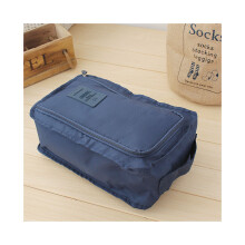 (Marine) Sac de rangement polyvalent pour chaussures de voyage en plein air, portable, en tissu Oxford