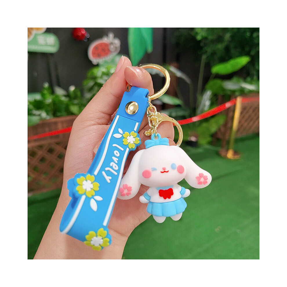 (StyleG) Ravissant porte-clés en silicone en forme de chat mignon, cadeau pour les anniversaires et