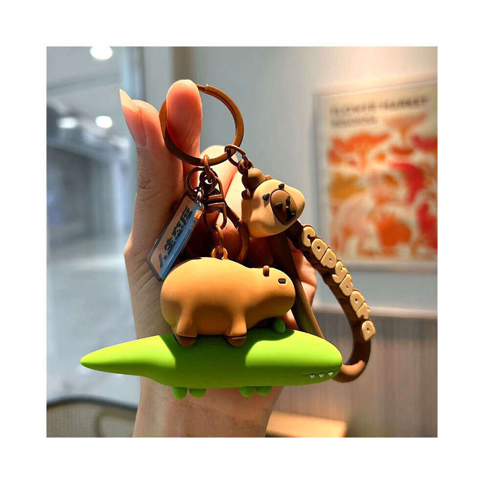 Porte-clés Lumineux Capybara Mignon En Capsule Spatiale - Neuf Avec étiquettes - Idée Cadeau