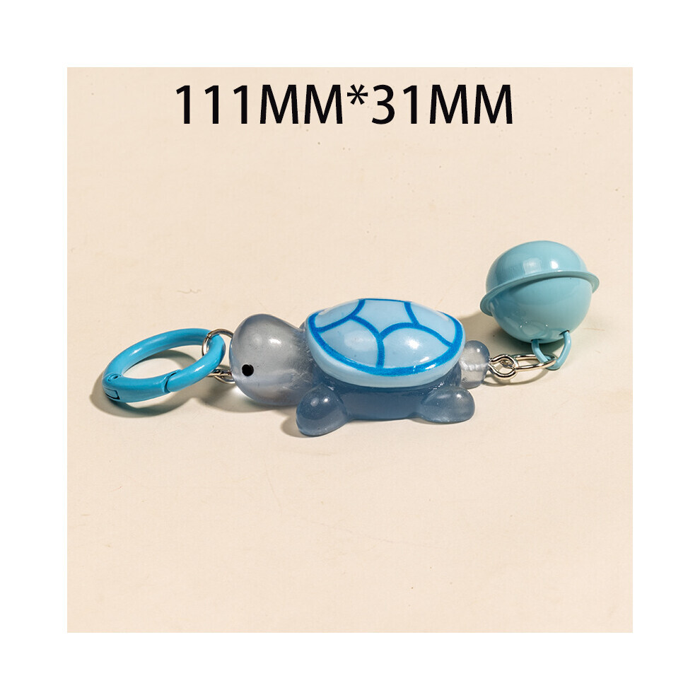 (Bleu) Porte-clés tortue coloré phosphorescent, cadeau étudiant, pendentif, accessoire cadeau
