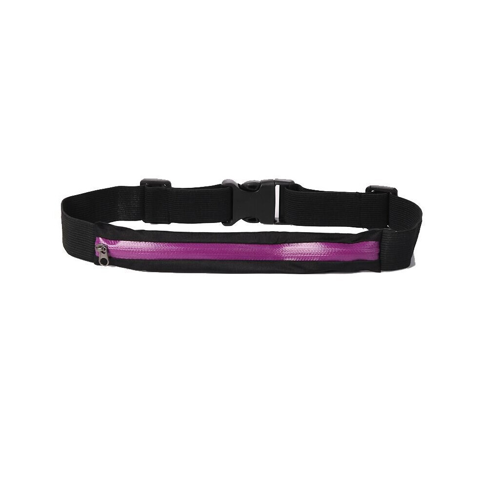 (Purple-One Pocket) Sac de ceinture de course à pied, sac de poche pour téléphone, clé, entraînement,
