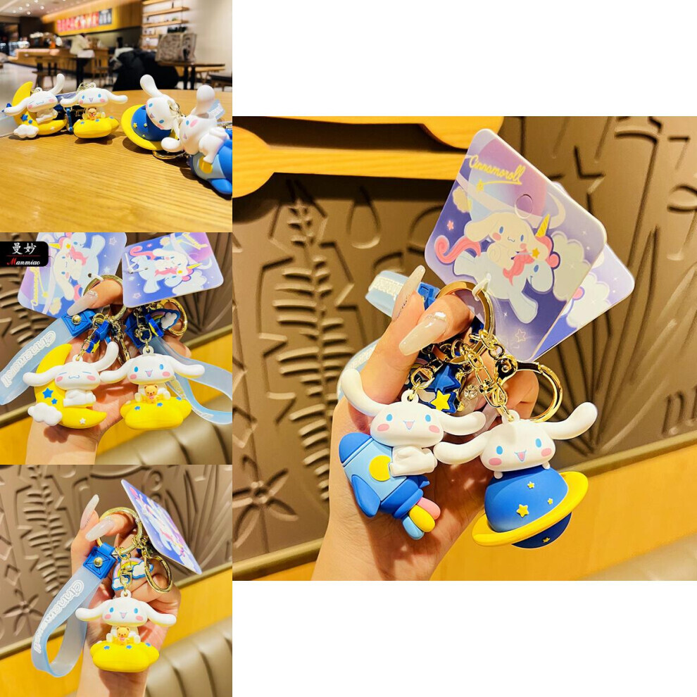 Adorable porte-clés en PVC Sanrio Cinnamoroll pour anniversaires et fêtes
