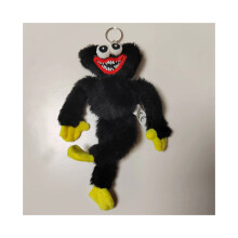 (Schwarz) Huggy Wuggy Schlüsselanhänger Plüschtier Puppe Kind Geburtstag Halloween Geschenk