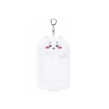 (JiYi) Ravissant porte-cartes en peluche pour clés et cartes d'identité avec peluche courte ultra douce