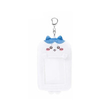 (XiaoBa) Ravissant porte-cartes en peluche animal pour clés et cartes d'identité avec peluche courte