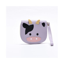 (Violet) Nouveau sac Ă main court pour femme, couleur unie, style vache, simple, petit