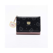 (Noir) Nouvelle version coréenne du petit sac à main pour femme, sac à main court à la mode avec dessin