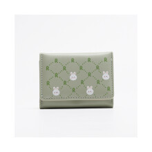 (Vert) Nouveau sac Ă main court pour femme, couleur unie, joli motif de lettres et d'animaux de dessin