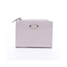 (Style B) Porte-monnaie court imprimé couleur macaron pour femme, porte-monnaie multicartes en polyuréthane