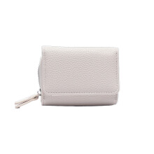 (Blanc) Sac à main court pour femme, simple, couleur unie, coutures décoratives, fermeture éclair