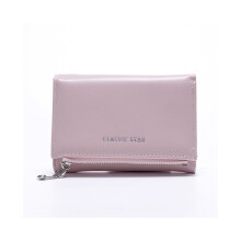 (Rose) Sac à main court pour femme en PU, simple, couleur unie, avec boucle décorative