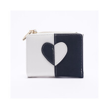 (Style A) Portefeuille court coloré pour femme, sac multi-cartes, simple et tendance, avec clip court