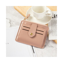 (Vert) Nouveau porte-monnaie court pour femme, simple, rétro, fermeture éclair, grande capacité