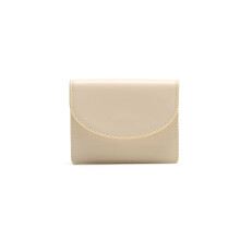 (Blanc) Nouveau petit sac Ă main court pliable pour femme, fin, couleur pure, simple et tendance