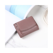 (Camée marron) De la version coréenne simple nouveau portefeuille pour femmes court porte-monnaie multicartes