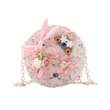(Rosa) Kinder Mini skurrile Handtasche weich und stilvoll süße Prinzessin Thema perfekt für die Kleinen
