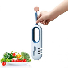 Kitchen Knife Sharpener Cute 4 in 1 Multifunctional Home Manual Knife Accessories 3-stage for Knives