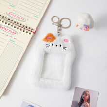 (Chat) Ours Lapin Chat Porte-clés Carte d'affichage photo Carte de bus Pochette de protection Étudiants
