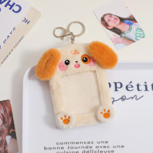 (Chien) Dessin animé Adore A Star Pochette de carte Bus Carte Pochette de protection Étudiants Filles