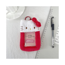 Porte-cartes en forme d'animal (chat rouge) avec pochette transparente pour ranger vos photos
