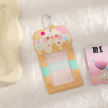 (Orange) Adore Cartoon A Star Card Sleeve Bus Card Protective Sleeve Étudiants Filles Mignon
