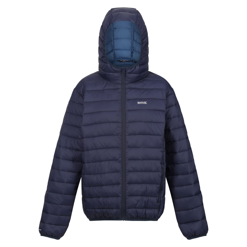 (8 UK, Navy/Sea Haze) Regatta Womens/Ladies Marizion Hooded Padded Jacket