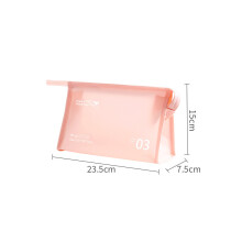 (StyleD) Trousse de toilette de voyage tendance en PVC vert doux pour le rangement du maquillage et