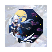 (Style D) Parapluie Anime Honkai Starrail en tissu de fibre de polyester et revĂŞtement de colle noire