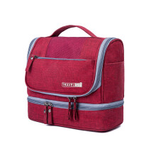 (Vin Rouge) Trousse de toilette multifonctionnelle de voyage, trousse de toilette étanche