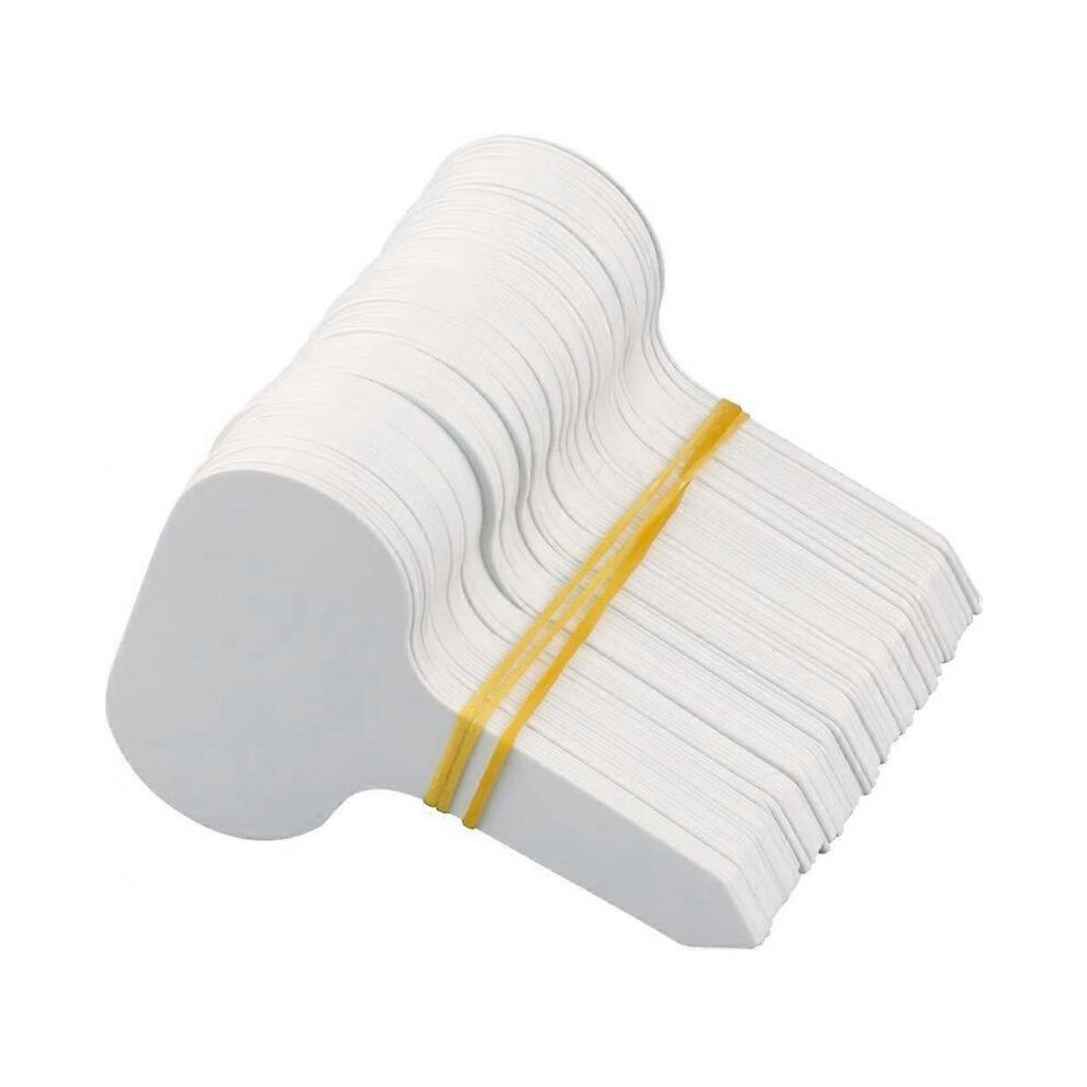 100 Pcs T-Type Plant Labels Blank Garden Label Tags Plastic Plant Markers for Herb 5 x 7 cm