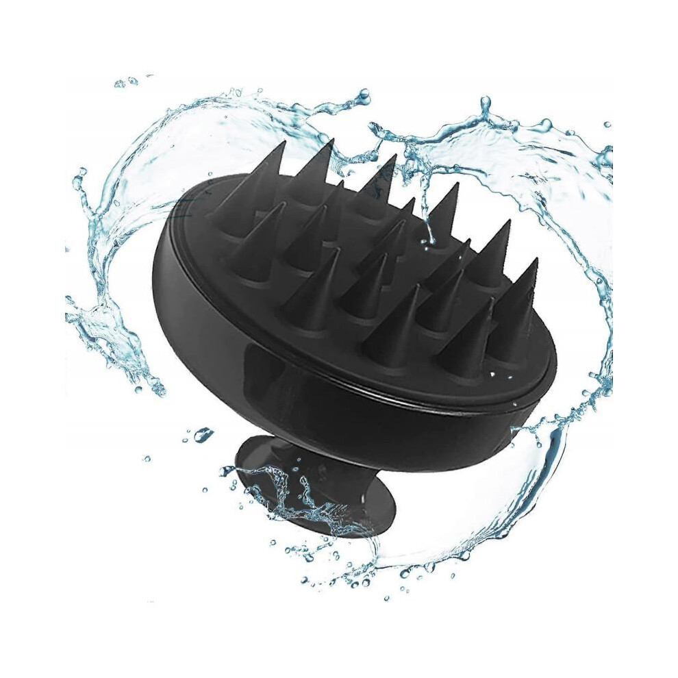 Hair Brush, Scalp Massager and Shampoo Brush Scrubber, Soft Silicone Bristles for Wet and Dry Hair, Anti-Dandruff Brush & Hair Massager