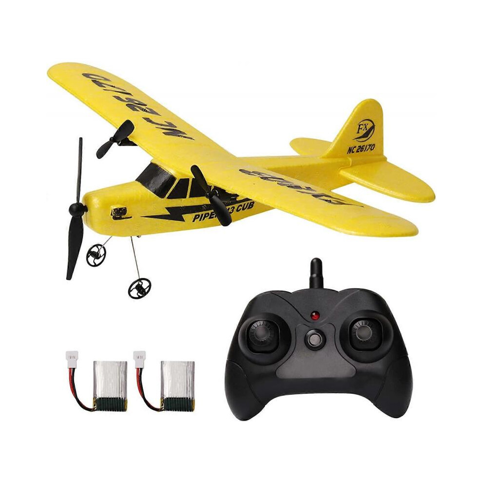 Remote Airplane Easy to Fly   Plane with USB Charging, 2.4GHz Remote Contro Glider ,Suitable for Beginners, Children and Adults