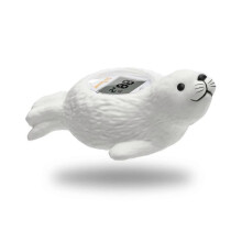Baby Bath Thermometer, Toddlers Floating Bath Toy, Bathtub Thermometer Available for Fahrenheit and Celsius degree - white